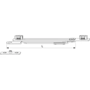 Delimitatore MAICO d‘apertura Multi Power battuta liscia legno L 187 argento Offerta Limitata