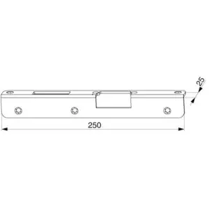 Compra Online Scontro MAICO scrocco-mandata ad angolo per apriporta elettrico destro A4 scostamento 13 mm argento