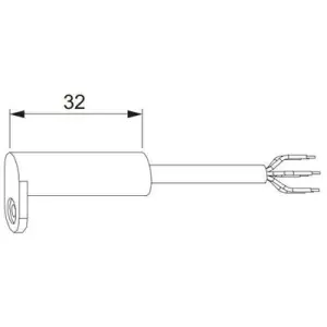 Contatto reed MAICO MVF combinato per controllo finestra montaggio combinato per controllo finestra cavo 6m (0,14 mm?) argento Affare