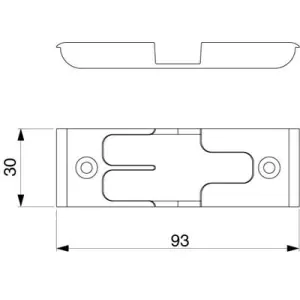 Sconto Scontro nottolino MAICO bilico per A4 30 mm argento