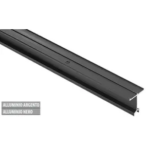 Pagamento Sicuro Guida AGB modello ALZANTE SCORREVOLE superiore alta lunghezza 3m per serramento in alluminio finitura argento