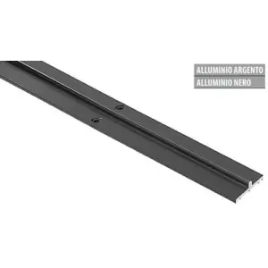 Binario AGB modello ALZANTE SCORREVOLE basso lunghezza 4m per serramento in alluminio finitura argento Ultimissimo Modello