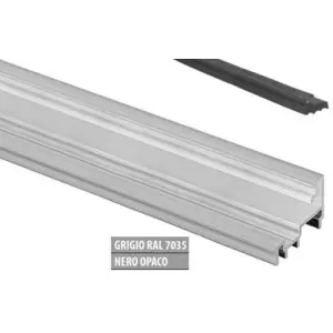 Profilo reggivetro AGB modello ALZANTE SCORREVOLE IMAGO kit lunghezza 4m per serramento in alluminio finitura grigio Ral7035 Saldi
