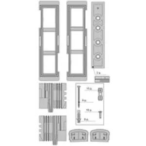 Super Prezzo Tappi AGB modello ALZANTE SCORREVOLE CLIMATECH kit accessori schema e spessore 78 per serramento in pvc finitura grigio Ral7035
