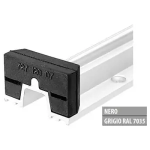 A Buon Prezzo Tappo AGB modello ALZANTE SCORREVOLE CLASSIC sagomato binario inferiore per serramento in pvc finitura grigio Ral7035