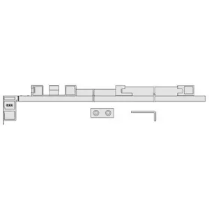 Di Tendenza Ammortizzatore AGB modello ALZANTE SCORREVOLE kit freno chiusura 200kg per serramento in pvc finitura grigio Ral7035