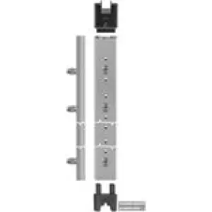 Subito Disponibile Profilo AGB modello ALZANTE SCORREVOLE grandezza 4 lunghezza 2325 chiusura xc ante coassiali con tappi di tenuta per serramento in alluminio finitura argento