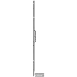 Di Tendenza Serratura ganci ricevente AGB modello ALZANTE SCORREVOLE entrata 37.5mm (2325-2750) xc per serramento in alluminio finitura argento