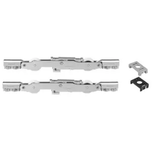 Carrelli AGB modello ALZANTE SCORREVOLE supplementari kit xc s-line per serramento in acciaio finitura nichelato Direttamente Dal Produttore
