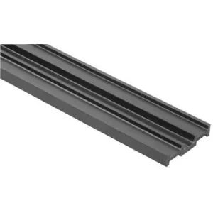 Profilo AGB modello ALZANTE SCORREVOLE sostegno a pavimento anta fissa lunghezza 3m per serramento in pvc finitura nero Prezzo Di Fabbrica