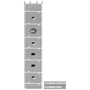 Profilo AGB modello ALZANTE SCORREVOLE chiusura nodo laterale grandezza 1 lunghezza 2900mm per serramento in alluminio finitura argento Saldi