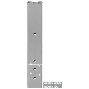 Nuovo Arrivo Prolunga AGB modello ALZANTE SCORREVOLE profilo senza perni di chiusura anta coassiali lunghezza 1000mm per serramento in alluminio finitura argento