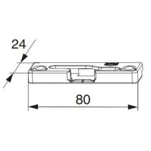 Scontro MAICO RS-PAS legno A12/PB24-scostamento 13 sinistro pressione - 0,8 mm argento Pagamento Sicuro