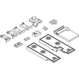 Confezione accessori MAICO HS-P, per 2 ante scorrevoli, S 92 mm dx grigio luce RAL7035 Compra Online