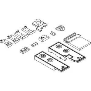 Più Venduto Confezione accessori MAICO HS-P, per 2 ante scorrevoli, S 78 mm sx grigio luce RAL7035