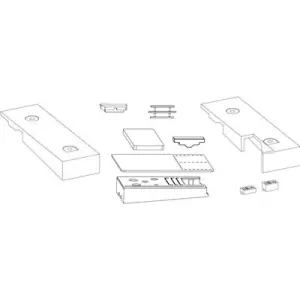 Confezione tappi e accessori MAICO per binario basso per HS-L con spessore fermavetro 18 mm 78 argento per schemi A-K sinistro Prezzo Di Fabbrica