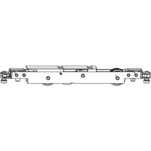 Reso Gratuito Carrello MAICO canalino 18 x 30 centrale HS senza spazzole 300kg argento