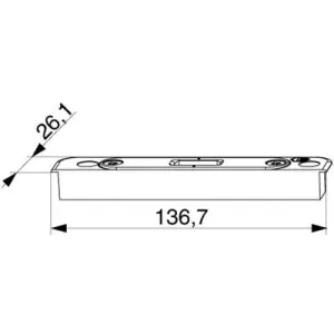 Spedizione Espresso Scontro MAICO gancio HS-P per legno regolabile per schema A sinistro nero