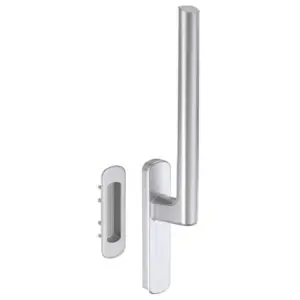 Maniglione MAICO HS 12 con coprirosetta e conchiglia corta fino a 110 argento Must-Have