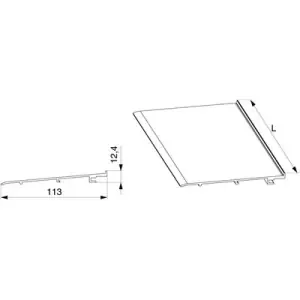 Prezzo Di Fabbrica Copri-gocciolatoio MAICO HS-P in alluminio 113 L 1.000 argento