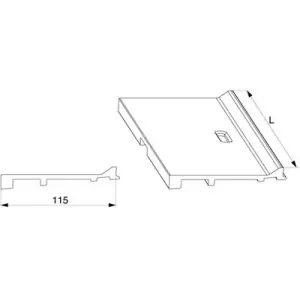 Ordina Subito Profilo MAICO intermedio soglia HS in vetroresina con asole per schema D,F,H S 115 mm L 3.500mm argento