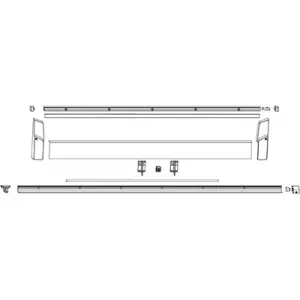 Confezione profili MAICO anta e telaio RS gr. 4 L 3.030 LBB 1.251-1.450 argento Prezzo Basso