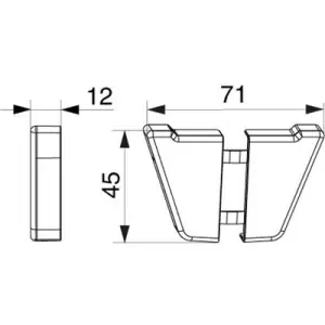 Copertura MAICO per confezione forbici a due pezzi RS-CN/AA laterali (sx+dx) bianco Occasione Imperdibile