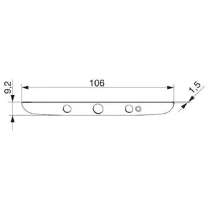 Spessore MAICO intermedio cremonese E -6 mm xmm 1,5 mm S 1,5mm grigio chiaro perlato RAL9022 Spedito Oggi