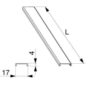 Offerta Profilo MAICO copertura binario guida superiore RS bianco L 6.080mm