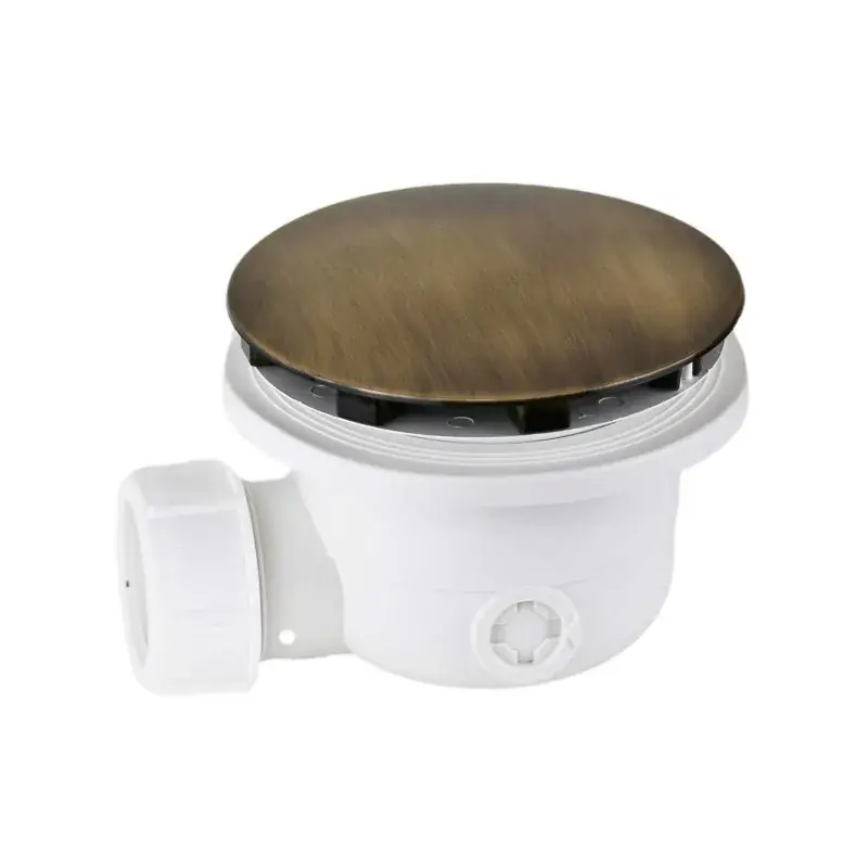 Occasione Imperdibile Bonde d‘évacuation Receveur de douche standard Ø90 mm couvercle bronze Vicario 836-BRONZO