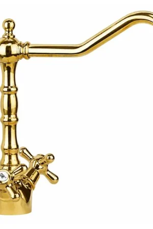 Affare Mélangeur d‘évier de cuisine de style baroque de couleur or Gattoni Calypso 5691/RED0