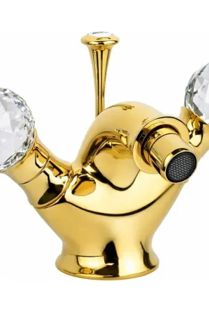 Mitigeur bidet avec bouchon de vidange finition or Webert Viktoria D710068010 Prezzo Ridotto