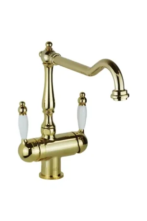 Mélangeur d‘évier de cuisine à 3 voies avec eau purifiée de couleur or Webert D920821010 Compra Oggi Stesso