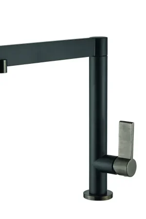 Mitigeur d‘évier de cuisine avec finition PVD noir mat et anthracite Webert D920865724 Soddisfatti O Rimborsati