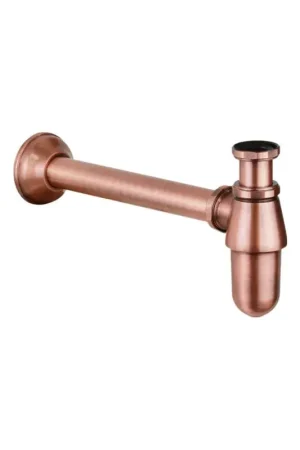Flaschensiphon für Waschbecken und Bidet 1"1/4 antikes kupfer Zanetti 077114CM25R Super Prezzo