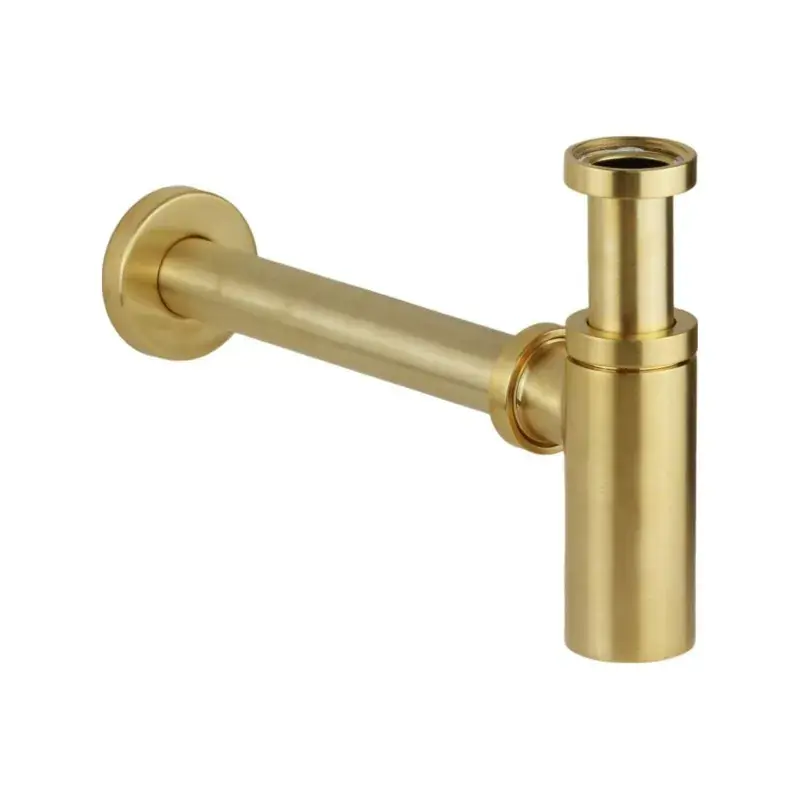 Universaler dekorativer Siphon in gebürsteter Goldfarbe Gattoni Rubinetteria 0160/00SG Promo Stagionale