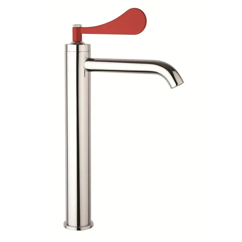 Hoher Mischer für Waschbecken mit rotem Hebel Mamoli Paola&TheBathroom 494600002C01 Saldi