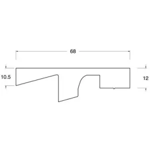 Tappo MAICO di testa per soglia Transit S 68 mm PB L mm Offerta Lampo