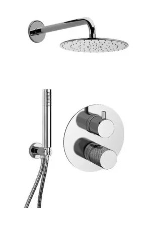 Brausegarnitur komplett mit eingebauten zwei Auslässen Paini Cox GRIP 7GCR433D Solo Oggi