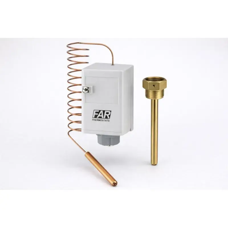 Thermostat mit Kapillarrohr zur Fernmessung und geschützter Einstellung FAR 7953 Reso Gratuito