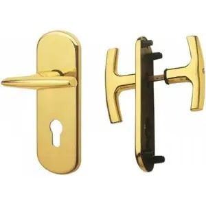 Super Prezzo Kit basculante GHIDINI per serramento su placca con foro yale in ottone lucido