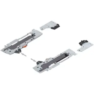 Tip-On Blumotion BLUM modello T60B3 set (unit? + trascinatore + adattatore) per Tandembox, tipo L5, LN 350-650 mm, peso totale del cassetto o cassettone 35-65 kg, destro+sinistro, nero Miglior Prezzo