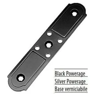 Offerta Del Giorno Bandella AGB verticale lunghezza 140mm per serramento in acciaio finitura argento
