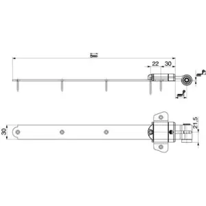 Offerta Bandella MAICO lunga Rustico in acciaio 340 GO 19 CR 16-24 nero opaco