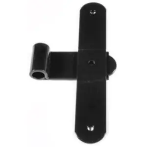 Bandella DIDIEFFE modello GIOTTO a T 18cm occhio decentrato per serramento in ferro zincato polveri poliesteri RAL9005 Subito Disponibile