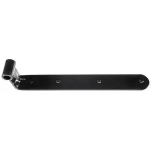 Bandella DIDIEFFE modello GIOTTO dritta 90? zanca 35 lunghezza 31cm occhio centrale per serramento in ferro zincato polveri poliesteri RAL9005 Scelto Dai Clienti