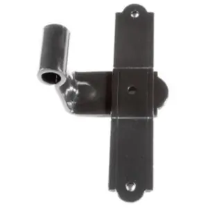 Bandella DIDIEFFE modello SMERALDA a T 90? 16cm zanca 35 occhio centrale per serramento in ferro zincato polveri poliesteri RAL9005 Più Venduto