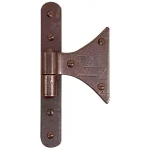 Cerniera UTENSIL LEGNO modello FF292 a farfalla dimensioni 135x60 con cardine a legno spina diametro 8 per serramento in ferro ruggine Occasione Imperdibile