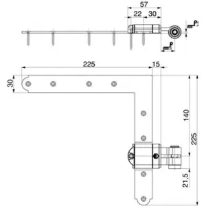 Economico Bandella MAICO angolo Rustico in acciaio GO 2 CR 16-24 nero opaco