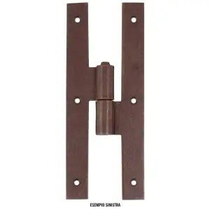 Cerniera UTENSIL LEGNO modello FF230 destro a T dimensioni 180x60 con cardine a legno spina diametro 10 per serramento in ferro ruggine Offerta Speciale